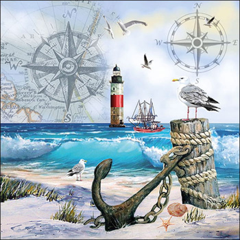 SERWETKI PAPIEROWE 33X33CM ANCHORAGE