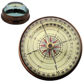 KOMPAS SOCZEWKOWY MOSIĄDZ I SZKŁO