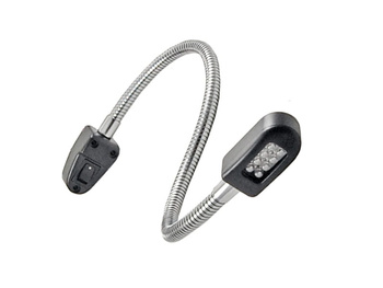 LAMPA ELASTYCZNA LED DO CZYTANIA MAPY ŚWIATŁO CZERWONE - OŚWIETLENIE STOLIKA NAWIGACYJNEGO