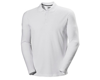 KOSZULKA MĘSKA HELLY HANSEN  UPF50+  POLO CREWLINE LS 34050 WHITE