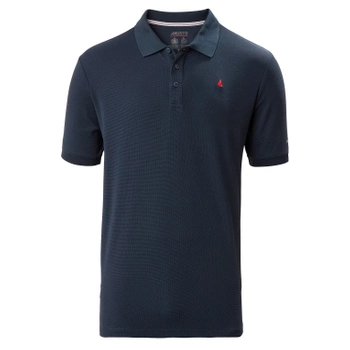 MUSTO KOSZULKA MĘSKA POLO UPF40+ (80430) EVO PRO LITE PLAIN SS POLO  GRANATOWA