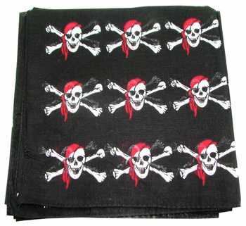 CHUSTA BANDANA PIRACKA CZASZKI