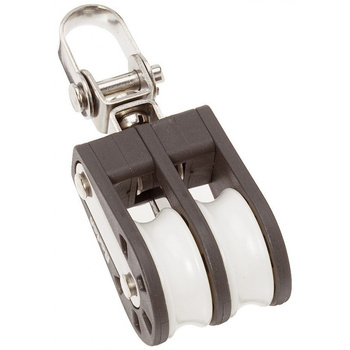 BLOCZEK PODWÓJNY Z KRĘTLIKIEM - ROZMIAR 1 - LINA 8MM (W)