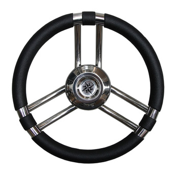 KIEROWNICA POLIURETAN/ SS CZARNA 35CM