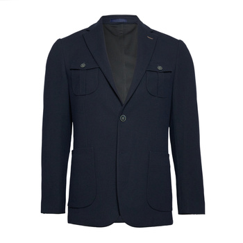 MARYNARKA MĘSKA  R2 AMSTERDAM RIBCORD NAVY