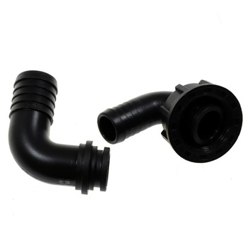 ZŁĄCZKI DO ZBIORNIKA 90DEG WĄŻ 25MM/ 20MM GWINT 1" (2 SZT.)