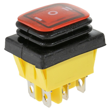 WŁĄCZNIK TYPU ROCKER 12V, 30A ON-OFF-ON, 6 PIN