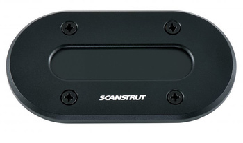 DS-LP-MULTI-BLK Przejście pokładowe aluminiowe Multi, płaskie, czarne, do przewodów o średnicy do 15mm