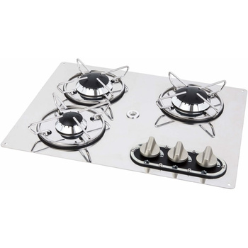 KUCHENKA GAZOWA 3-PALNIKOWA FLUSH STAL 470x360