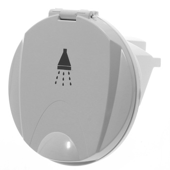 POJEMNIK PRYSZNICOWY BIAŁY Z POKRYWKĄ OKRĄGŁY