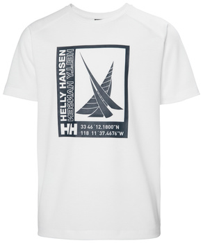 KOSZULKA DZIECIĘCA HELLY HANSEN JR PORT 41807 WHITE