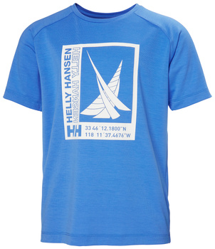 KOSZULKA DZIECIĘCA HELLY HANSEN JR PORT 41807 ULTRA BLUE