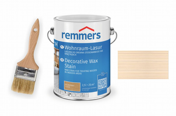 REMMERS LAZURA WOSKOWA DO WNĘTRZ  2,5L BIAŁA + GRATIS