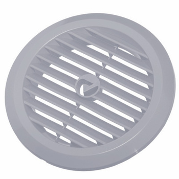 KRATKA WENTYLACYJNA JASNOSZARA, HD-PE, ODPORNA NA UV, D72MM