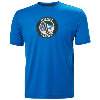 KOSZULKA MĘSKA  HELLY HANSEN  UPF30+  SKOG GRAPHIC  62856  BLUE