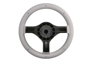 Koło sterowe, VR, 280mm, stal nierdzewna z miękkim wykończeniem, kolor: szary