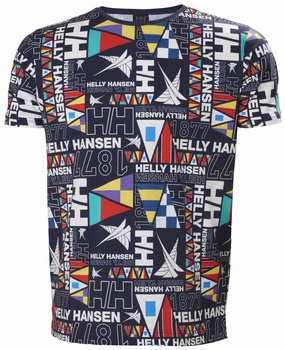 KOSZULKA MĘSKA HELLY HANSEN  NEWPORT T-SHIRT 34303 NAVY