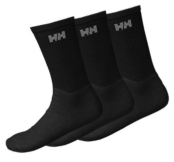 HELLY HANSEN SKARPETY 3-PACK (67182) COTTON SOCK CZARNE