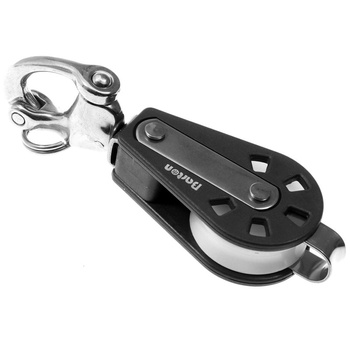 BLOCZEK POJEDYŃCZY Z KRĘTLIKIEM, ZACZEPEM I SNAPSZEKLĄ - ROZMIAR 2 - LINA 8MM (W)