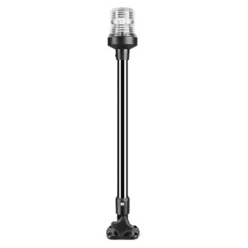 LAMPA TOPOWA NAWIGACYJNA CZARNA NA MASZCIE 642 MM LED SEAFLO SFNL083-25-03B - 360°, białe światło, 12V