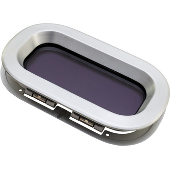 OKNO ATLANTIC 10 - SZARA SZYBA - OTWIERANE - 174MMx304MM