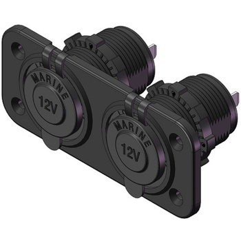 PANEL ELEKTRYCZNY 2, GNIAZDO ZASILANIA PODWÓJNE DC12V 20A/24V 10A