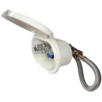 POJEMNIK Z PRZYŁĄCZEM WODY ZIMNEJ-OUTLET BIAŁY Z POKRYWĄ KĄTOWY