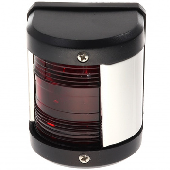 LAMPA NAWIGACYJNA BURTOWA CZERWONA DO 12m LED - 12V CLASSIC OBUDOWA CZARNA