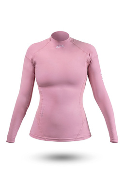KOSZULKA DAMSKA ZHIK SPANDEX UPF50+  DŁUGI RĘKAW   DTP-0063-W  MAUVE RÓŻ