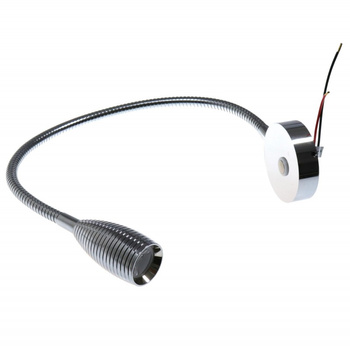 LAMPKA KINKIET LED WŁĄCZNIK DOTYKOWY, 10-30V, 3W, 495x D60MM, ALUMINIUM CHROMOWANE﻿, BIAŁA NEUTRALNA