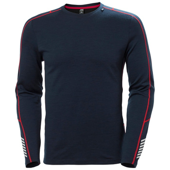 HELLY HANSEN  BIELIZNA TERMOAKTYWNA BLUZKA MĘSKA (49370) LIFA MERINO GRANATOWA