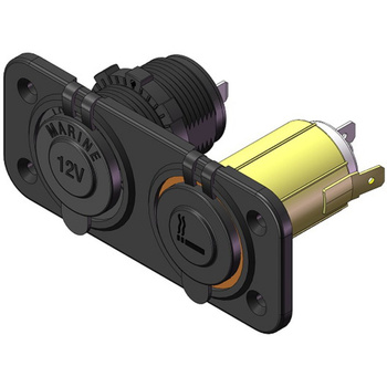 PANEL ELEKTRYCZNY 2, GNIAZDO ZASILANIA I GNIAZDO ZAPALNICZKI, DC12V 20A/24V 10A