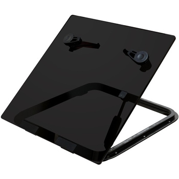 LUK FLUSH GEN.3 44 - F3G - CIEMNO SZARA SZYBA I CZARNA RAMA - 512MMX512MM