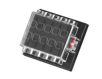 LISTWA SKRZYNKA BEZPIECZNIKOWA 10 WYJŚĆ  W OBUDOWIE  150A