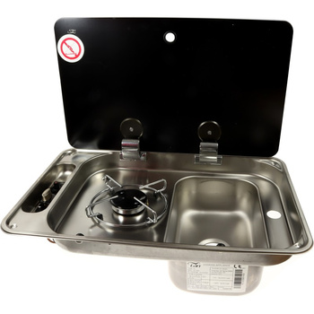 KUCHENKA GAZOWA ZE ZLEWEM I POKRYWĄ