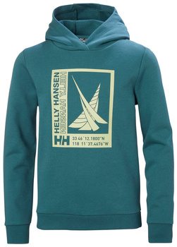 BLUZA DZIECIĘCA HELLY HANSEN PORT HOODIE 41806 DARK CREEK