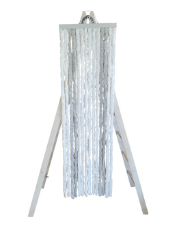 ZASŁONA PRZECIW OWADOM KOTKI DO DRZWI 56X185 CM BIAŁO  SZARA ARISOL - Do kampera i przyczepy