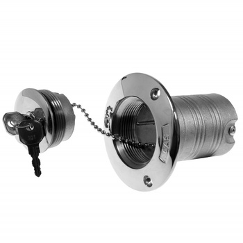 WLEW PALIWA Z KLUCZYKIEM 50MM, STAL NIERDZEWNA