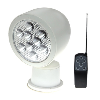 REFLEKTOR SZPERACZ LED - 10-30V - 9x5W - IP67 - BIAŁY - Z PILOTEM BEZPRZEWODOWYM