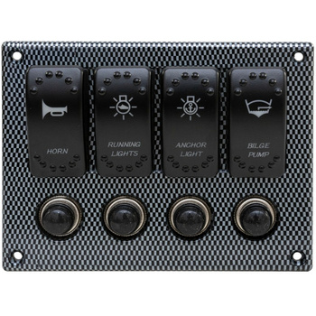 (N) ROCKER SWICH PANEL 12/24V