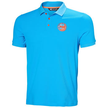 KOSZULKA MĘSKA HELLY HANSEN UPF50+ HP RACE POLO 2.0 34496 CYAN