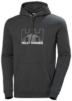 BLUZA MĘSKA HELLY HANSEN NORD GRAPHIC PULL OVER HOODIE (62975) EBONY 2