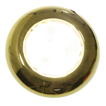 LAMPKA KABINOWA LED, 12-24V, D75MM, KOLOR CIEPŁY, S/S GOLD