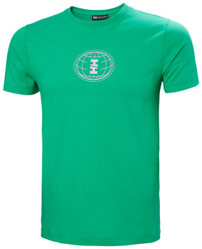 KOSZULKA MĘSKA  HELLY HANSEN CORE GRAPHIC  53936  BRIGHT GREEN