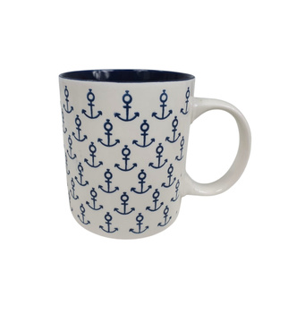 KUBEK KOTWICZKI RĘKODZIEŁO BIAŁO-GRANATOWY