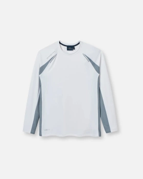 KOSZULKA MĘSKA HENRI LLOYD UPF50+ DYNAMIC DRI FAST LS TEE WHITE
