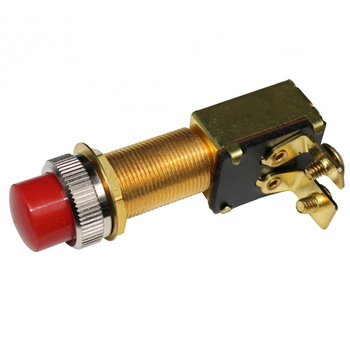 WŁĄCZNIK PRĄDU PUSH RED RUBBER 12V