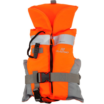 KAMIZELKA RATUNKOWA DZIECIĘCA KIDO POMARAŃCZOWA 100N - WAGA 8-15 KG