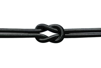 LINA GUMOWA 4 MM CZARNA