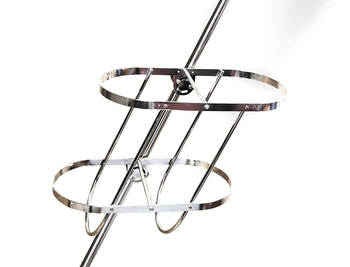 KOSZ DO ODBIJACZY PODWÓJNY 240 MM Z MOCOWNAIEM NA RELING